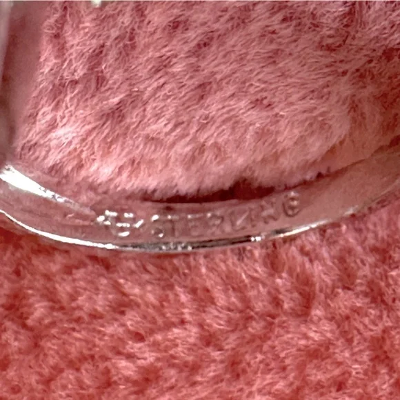 Vintage Faux Turquoise Mid Century Modern Statement Ring SZ 5 3/4 Elongated Oval - Picture 16 of 17